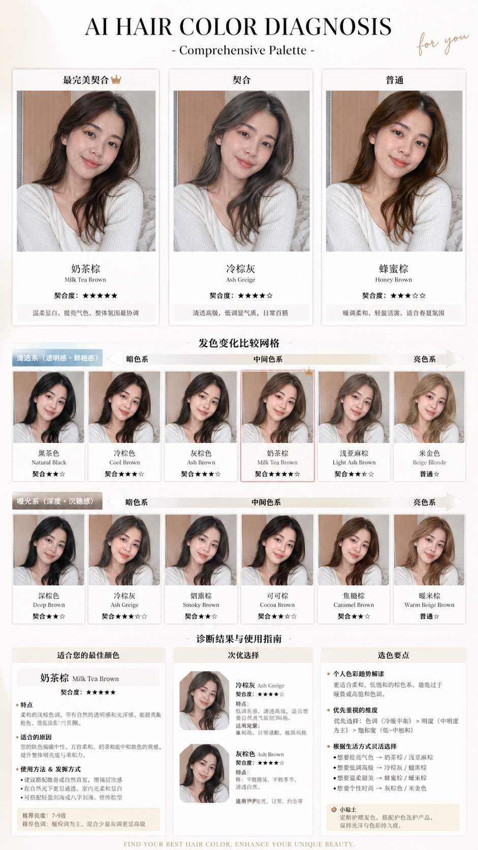 发色报告参考样式