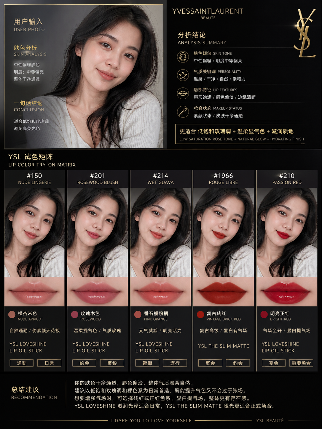 口红报告参考样式